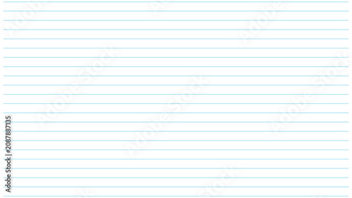 Bild auf Leinwand Horizontal parallel blue lines vector pattern mimicking notebook paper on transparency