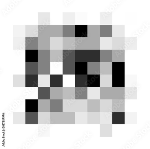 Foto Censor blur pixel mosaic effect