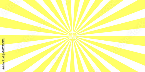 Photos A vibrant yellow and white sunburst pattern radiates outward, creating a dynamic and energetic graphic background