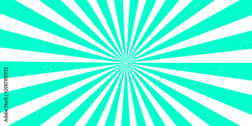Foto A bright cyan and white radial burst pattern creates a vibrant and energetic abstract background, symbolizing dynamism and focus