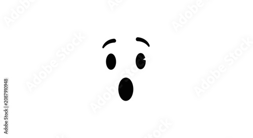 Photography Surprised face expression graphic