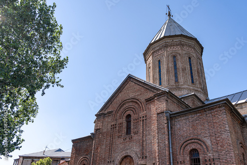 Architecture of Old Tbilisi city in the summer time
