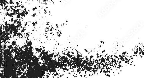 Fotografie Monochrome Grunge Texture Background, Rubbed Halftone Pattern with Dirty Noise, Aged Print Effect and Distressed Overlay