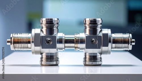Industrial robot arms assembling automotive components in factory.