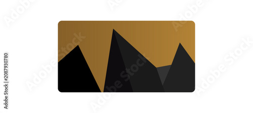 Luxury black and gold geometric abstract background with polygon shapes.