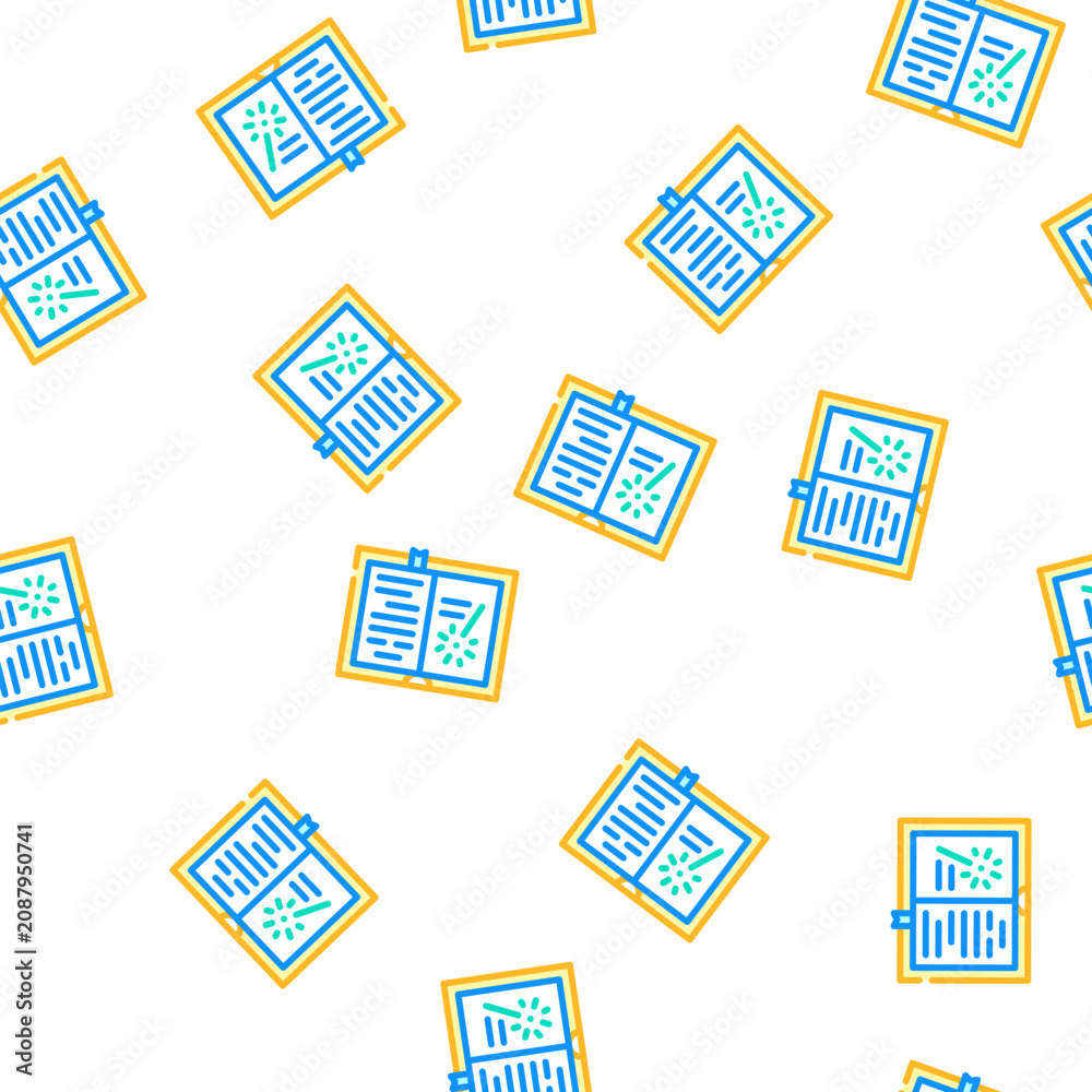 Fototapeta premium fantasy book vector seamless pattern fantasy book sign illustration