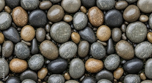 Smooth stones and pebbles texture background.
