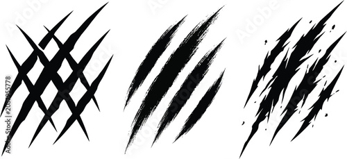 Photos Animal Claw Scratch Marks Set