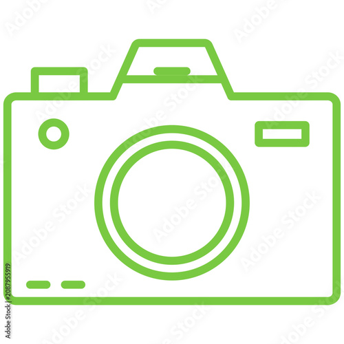 Fotografía Camera line icon style