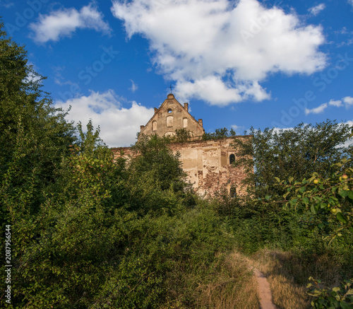 ruins of the Church of the Assumption of the Blessed Virgin Mary near the vil...