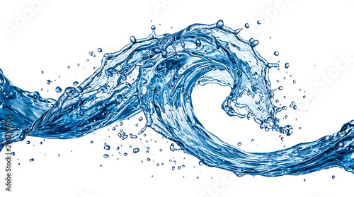 Blue wave made of small dots