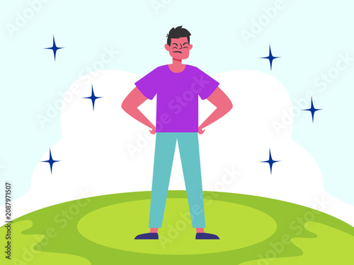 Canvas Print Sensational Concept Illustration Illustration Vector Style