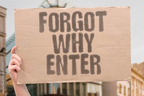 Fotografie "Forgot why enter" Walking into a room and drawing a blank