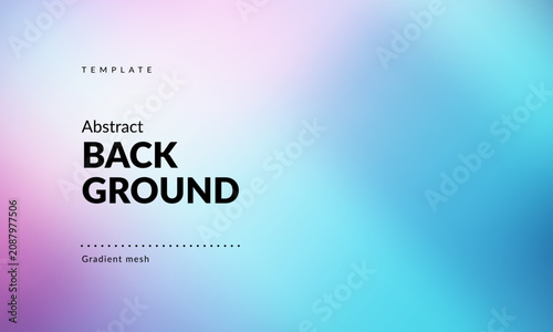 Minimalist abstract background with a clean pastel gradient. Features a smooth transition from soft pink to light blue hues. Modern Backdrop Template for Graphics and Creative Use. Vector image.