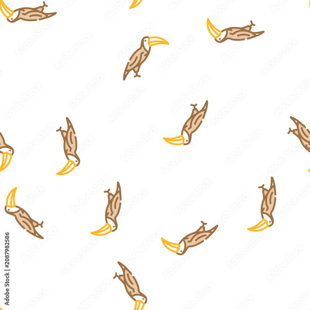 Fototapeta premium hummingbird bird vector seamless pattern hummingbird bird sign illustration