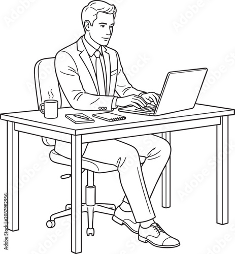 Full_body_male_office_worker_202605311617 (1) - Isolated white background Adobe Illustrator Artwork