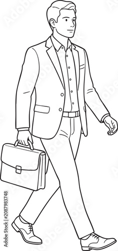 Full_body_male_office_worker_202606010055 (1) - Isolated white background Adobe Illustrator Artwork