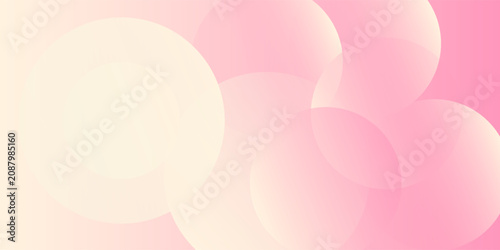 MobileMinimalist banner background, pastel colorful, pink and yellow gradations. Circle effect style geometric, abstract background.