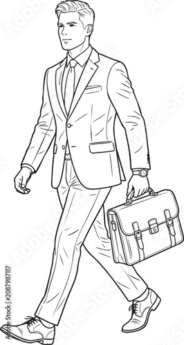Full_body_businessman_walking_with_1202606010024 - Isolated white background Adobe Illustrator Artwork