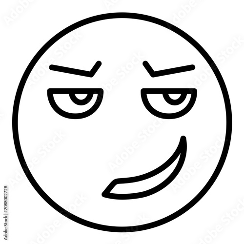 Photos Smirking Face Icon
