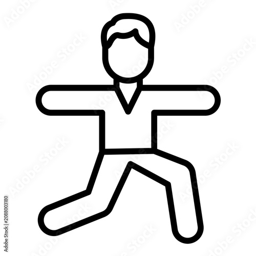 Canvastavla Stretching Icon