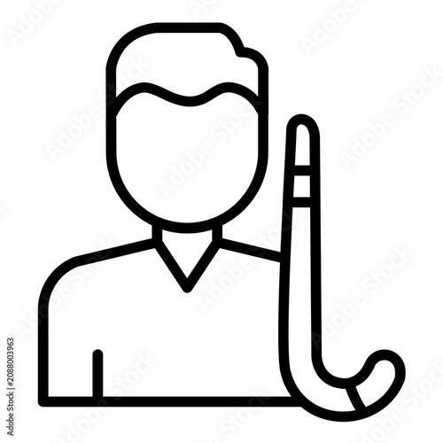 Photography Hockey Player Icon