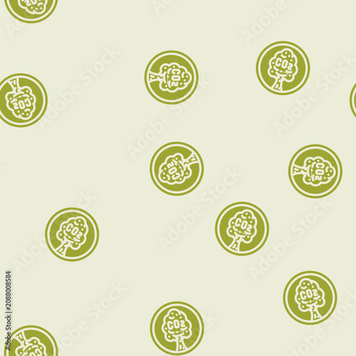 Фотография carbon neutral product glyph vector seamless pattern