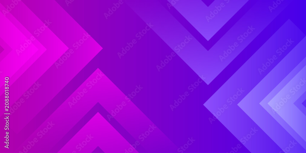 Obraz premium Abstract Geometric Background with Vibrant Purple and Blue Gradient Dynamic Shapes and Futuristic Design Elements