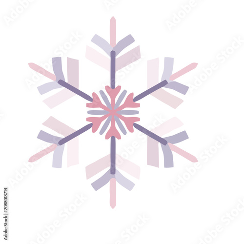 Red Ornamental Snowflake Mandala