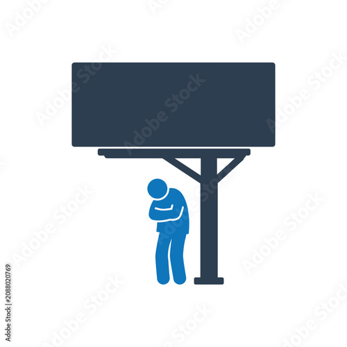 фотографія Invisible Urban Neglect Concept icon