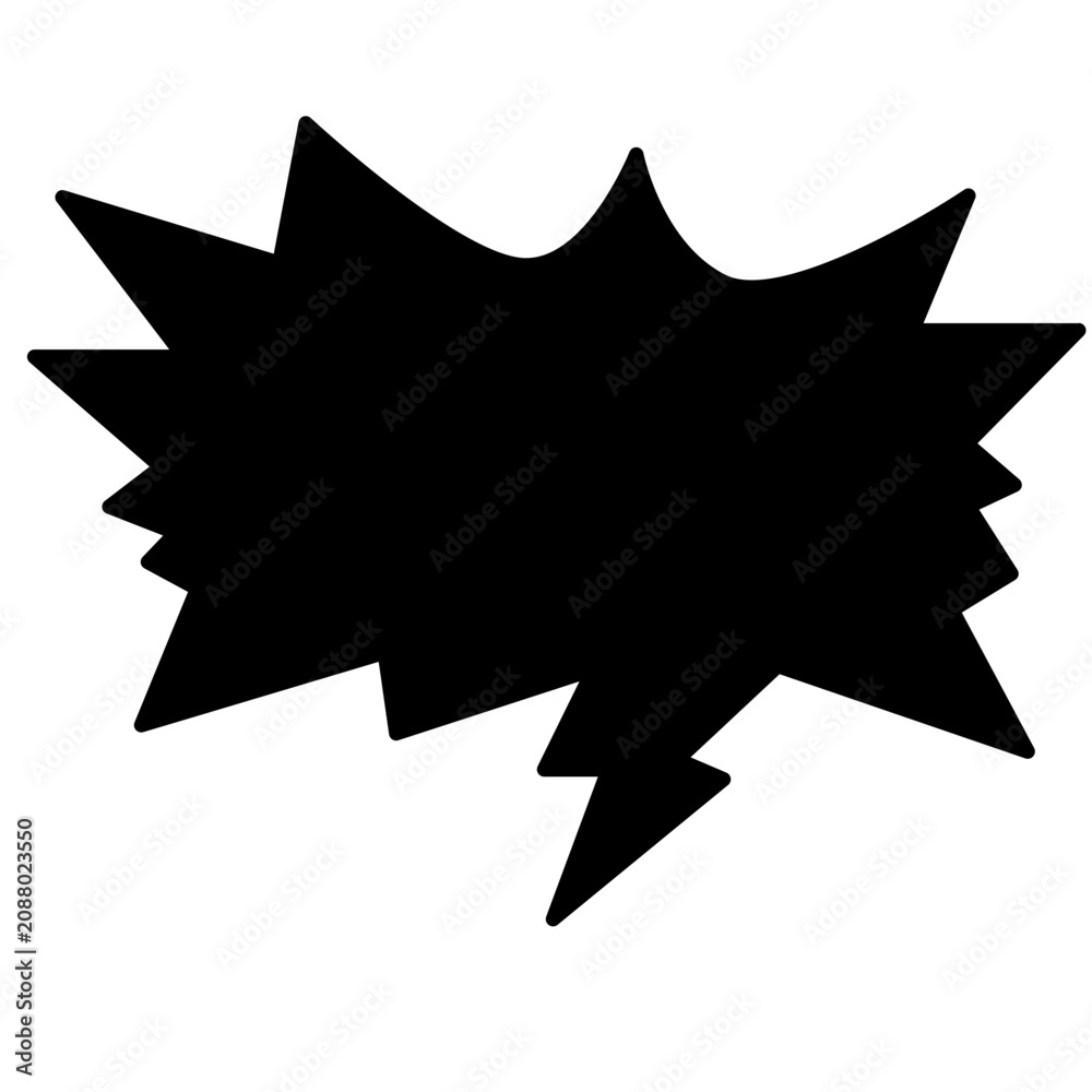 Fototapeta premium Black Explosion Bubble