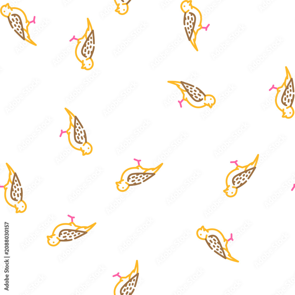Fototapeta premium sparrow bird vector seamless pattern sparrow bird sign illustration