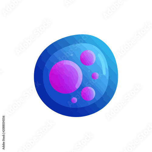 Quadro su tela Colorful Adipocyte Fat Cell Illustration