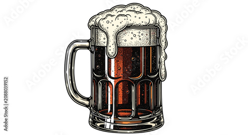 Foto A mug of beer with foam 1.