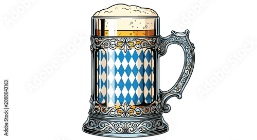 Obraz na płótnie Decorative Beer Stein with Handle.