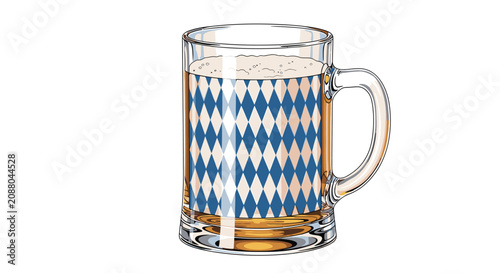 Foto Beer in a glass mug.