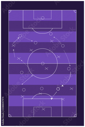 Football Tactical Board- Purple Modern Sport Version