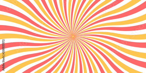 Photos Vintage  Swirl Sun Rays Vector Illustration