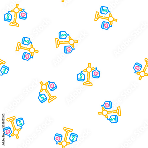 Konstfotografi choosing between conscience and money vector seamless pattern choosing between c