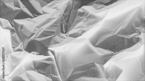 Fotografía Halftone pattern with varying density and grayscale tones abstract design