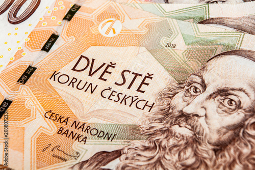Czech koruna, the monetary unit of the Czech Republic introduced in 1993