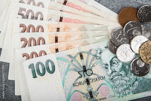 Czech koruna, the monetary unit of the Czech Republic introduced in 1993