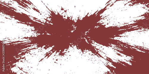 Bild auf Leinwand Blood Splatter on White Background