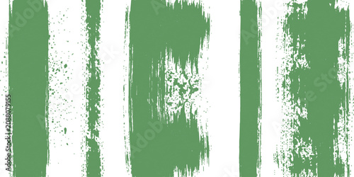 Green Brush Stroke Texture: A set of diverse green brush strokes on a white background, showcasing varying textures from smooth lines to rough, splattered patterns.