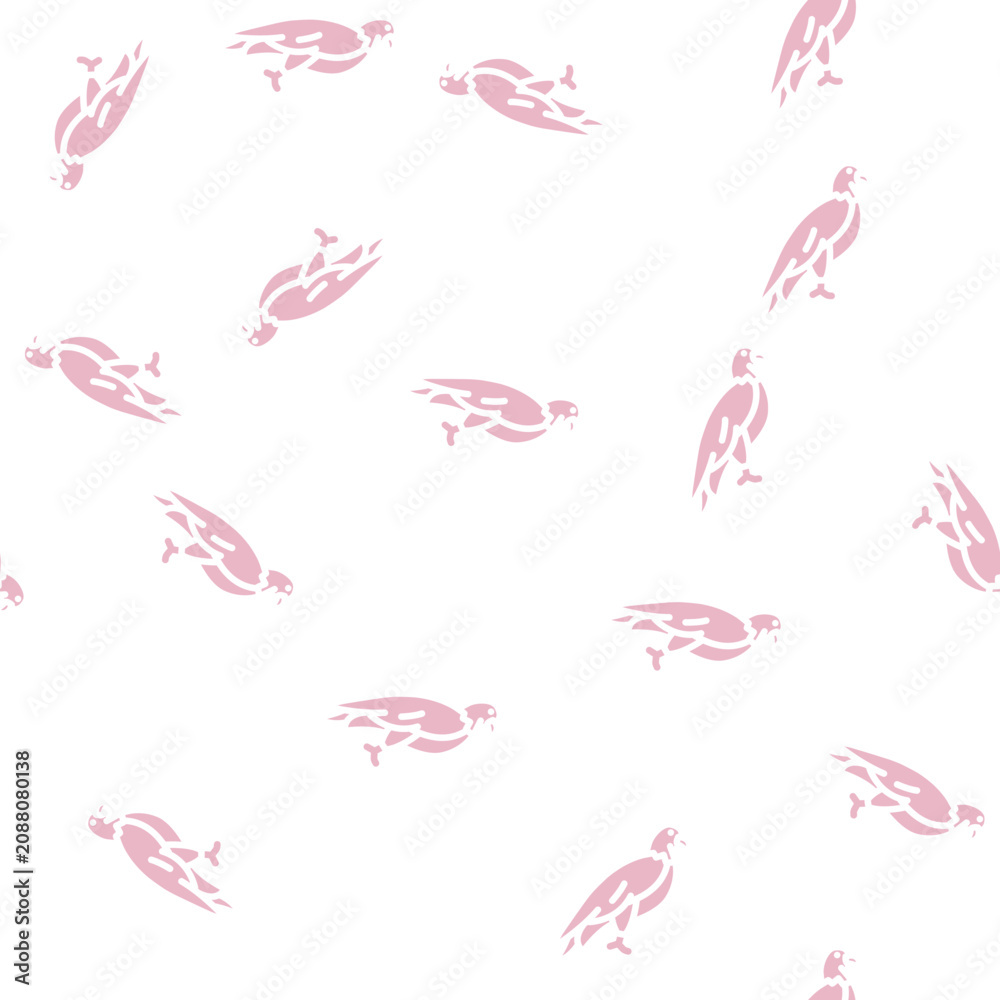 Fototapeta premium eagle bird glyph vector seamless pattern. eagle bird signthin illustration