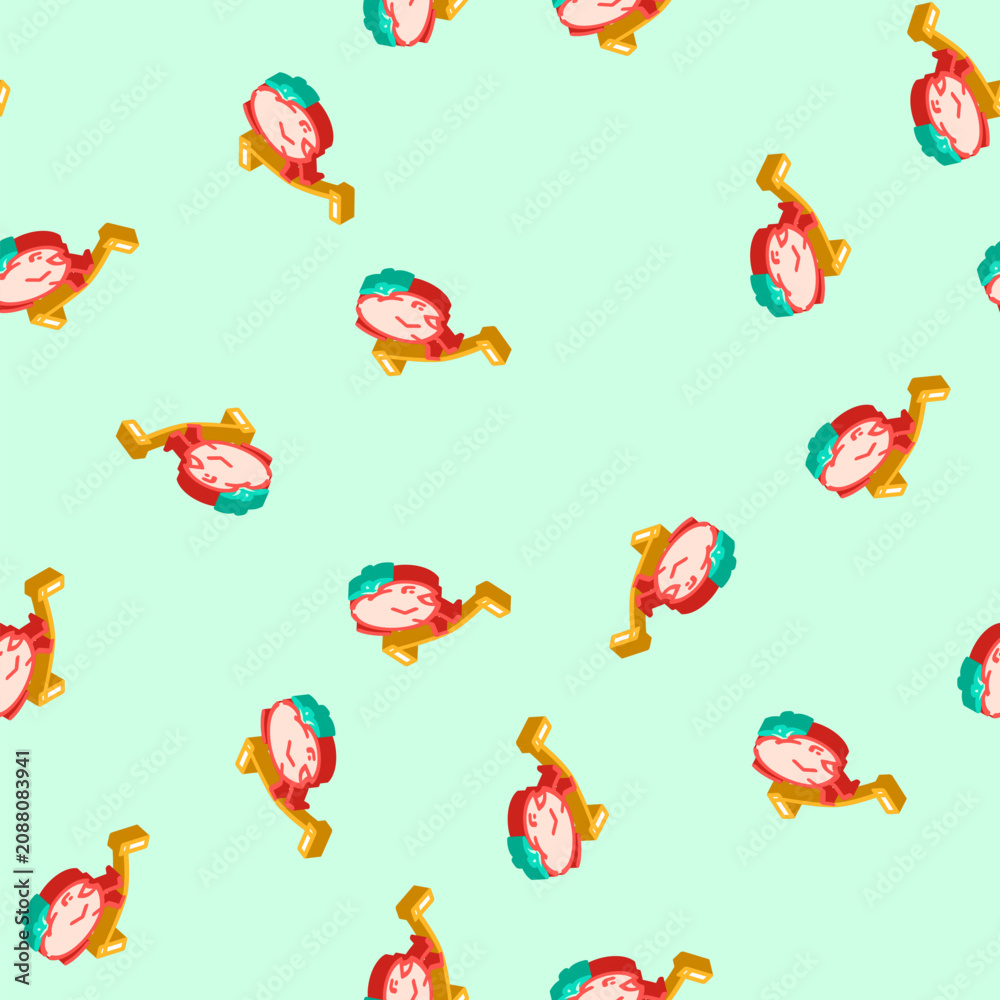 Obraz premium tomato fruit fitness character isometric seamless pattern. tomato fruit fitness character sign illustration