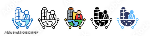 Vendor Outsourcing multiple icon