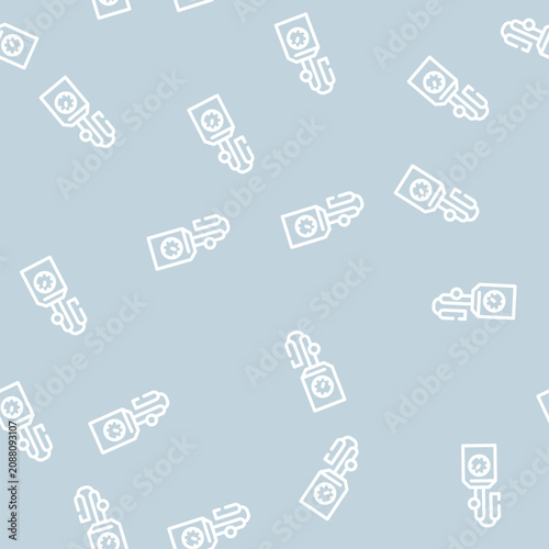 Obraz na płótnie distiller equipment line seamless pattern distiller equipment thin line illustra