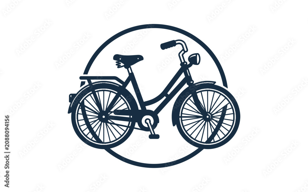 Fototapeta premium Classic City Bicycle Badge Design