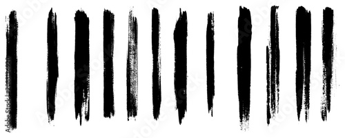 Photos Rough Dry Brush Paint Streaks Set